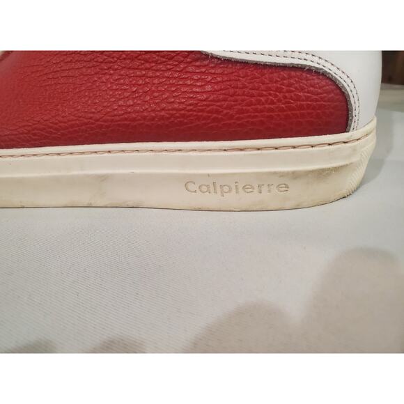 Calpierre Red and White Leather shoes.s54 main image 6
